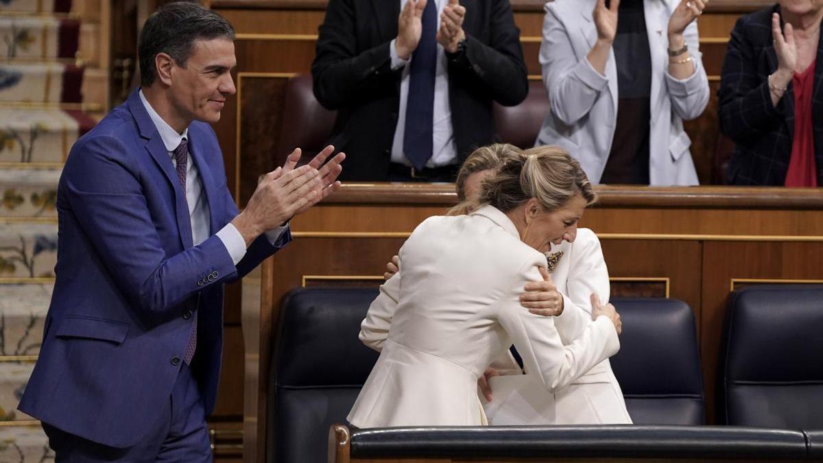 Pedro Sánchez Yolanda Díaz