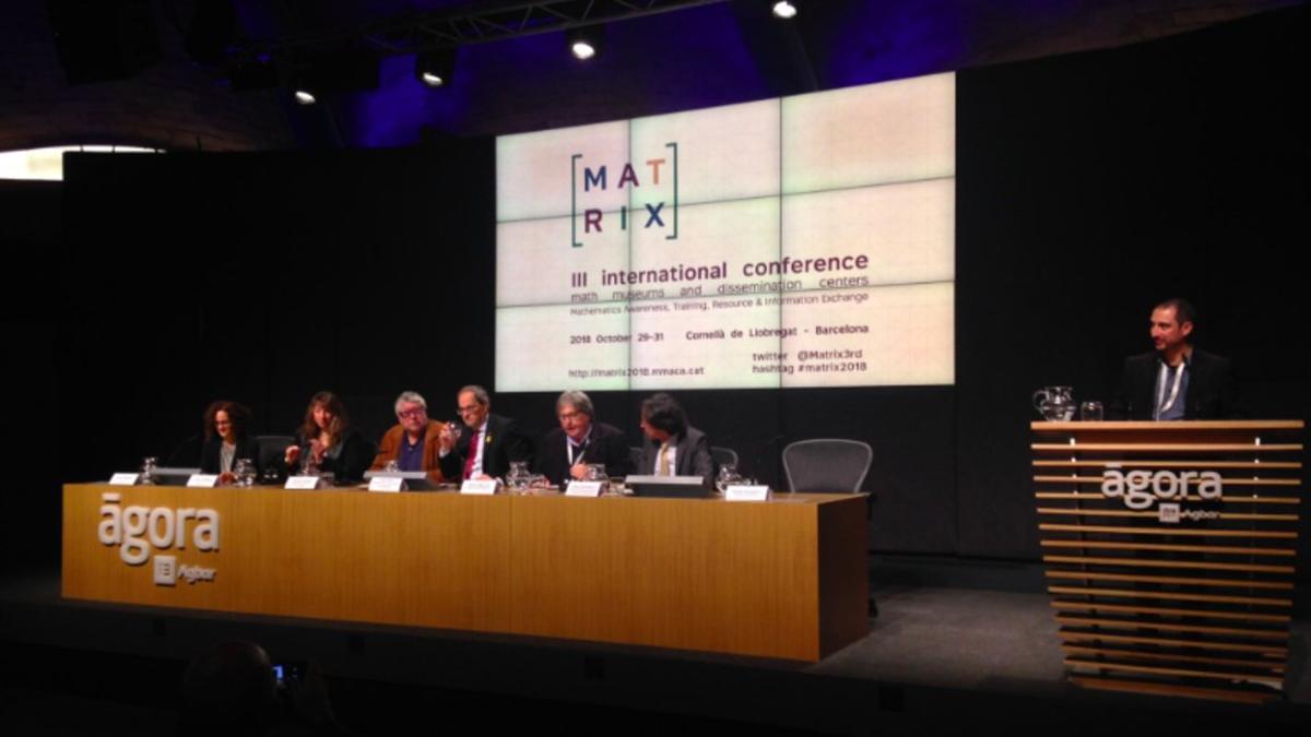 Acto de inauguración de MATRIX 2018 encabezado por el president Quim Torra