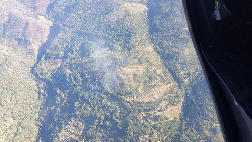 Declarado un incendio en Garganta la Olla