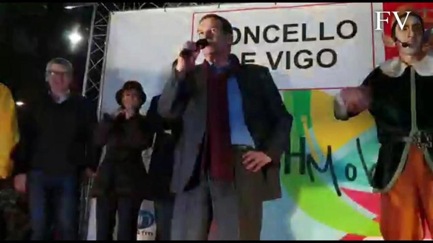 Caballero, en el 'flashmob' de Navidad en Vigo: "The best people in the world"