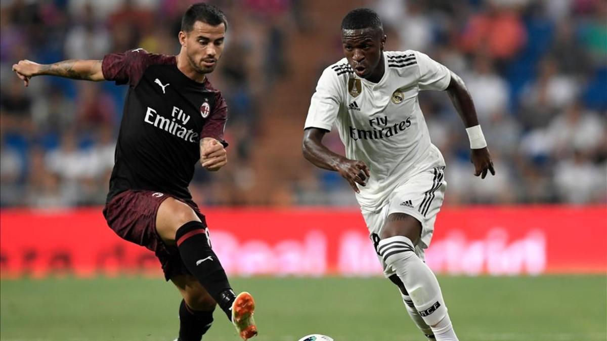Vinicius Junior, en el último Trofeo Bernabéu en 2018