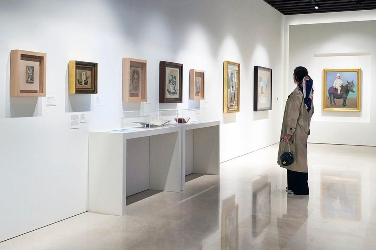 Vista de una de las salas de Pablo Picasso: estructuras de la invención. La unidad de una obra
