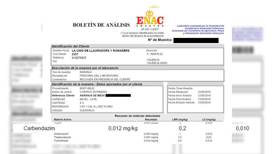 La Unió confirma el uso de pesticidas prohibidos en cítricos de Sudáfrica y Mercosur