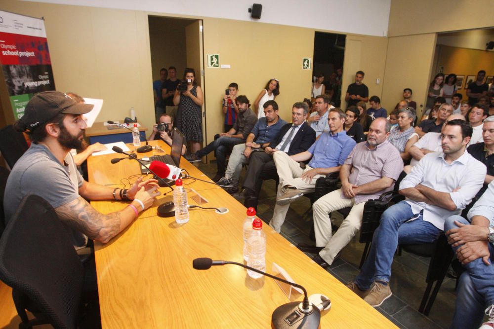 Ricky Rubio parla dels seus projectes socials a Banyoles