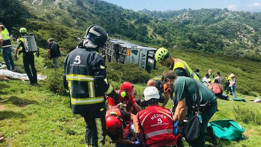 La Guardia Civil atribuye una &quot;maniobra incorrecta&quot; al conductor del autocar de los Lagos de Covadonga, pero él lo rechaza