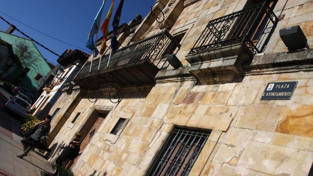 Plaza del Ayuntamiento, en la villa de Colunga.