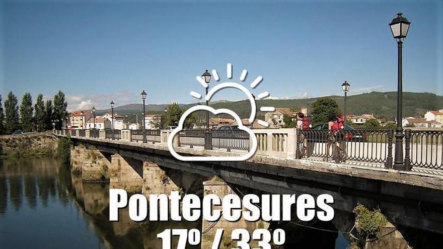 El tiempo en Pontecesures: previsión meteorológica para hoy, miércoles 12 de agosto