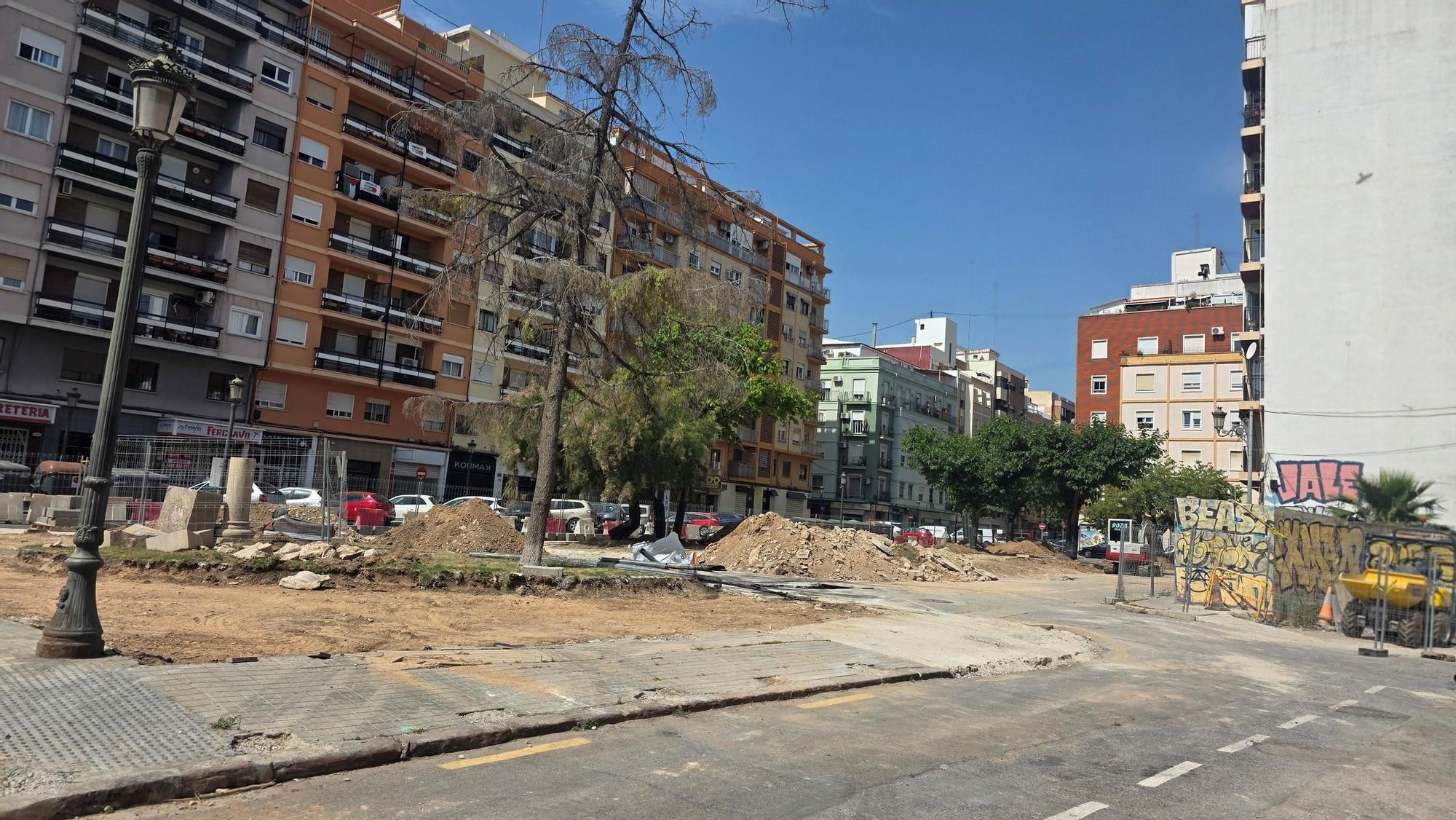 Así marchan las obras de la nueva Plaza de Nino Bravo