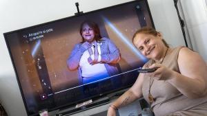 La ganadora del concurs Atrapam si pots de 3Cat, Mercè Ferrer