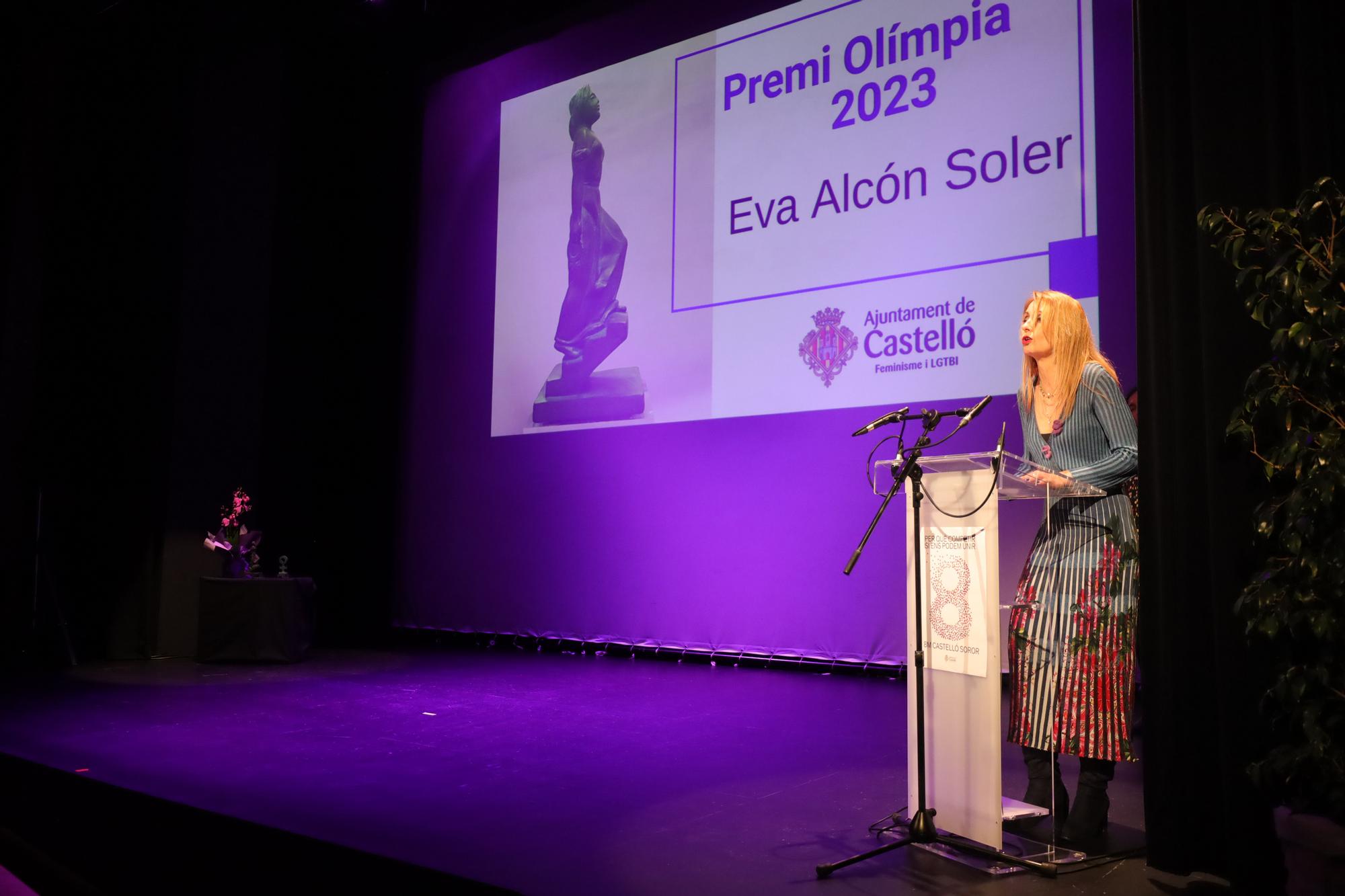 Eva Alcón, rectora de la UJI, premio Olimpia