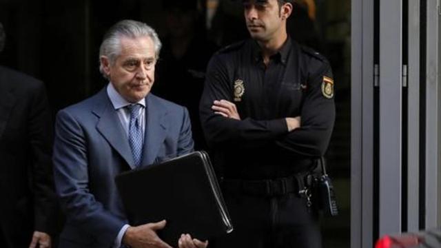 Blesa, tras declarar en la Audiencia Nacional en octubre del 2014.