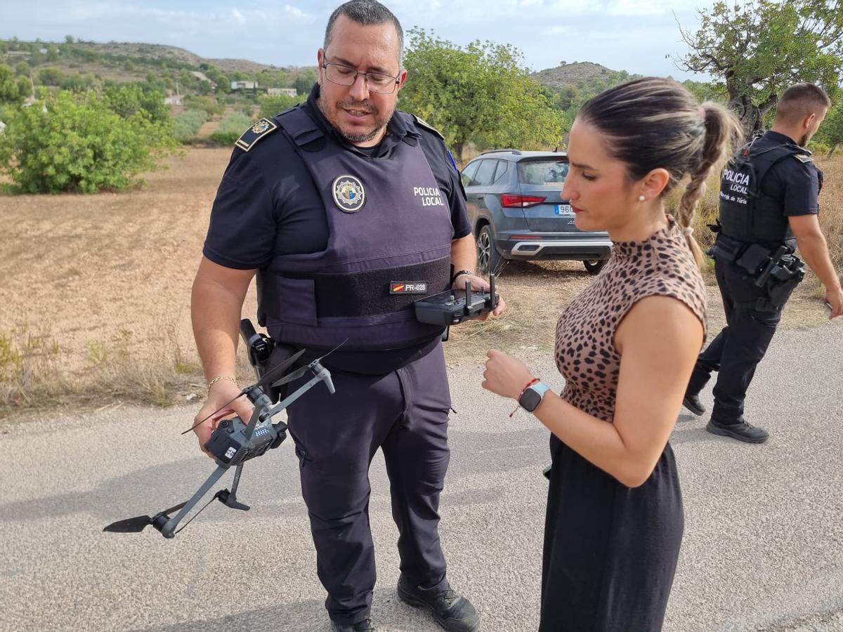 El dron usado por la Policía de Riba-roja,