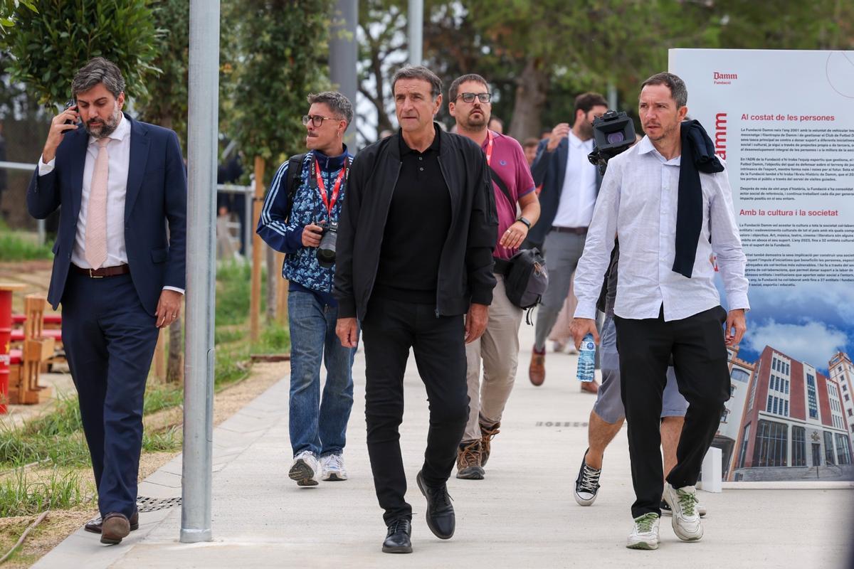 La presentación de la Ciudad deportiva de la Damm, en imágenes