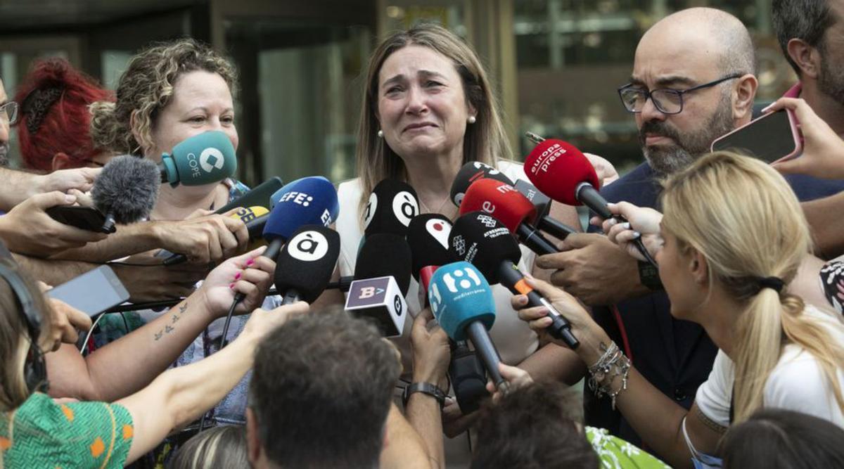 Marisol, madre de Marta Calvo, al término del juicio.  miguel ángel montesinos