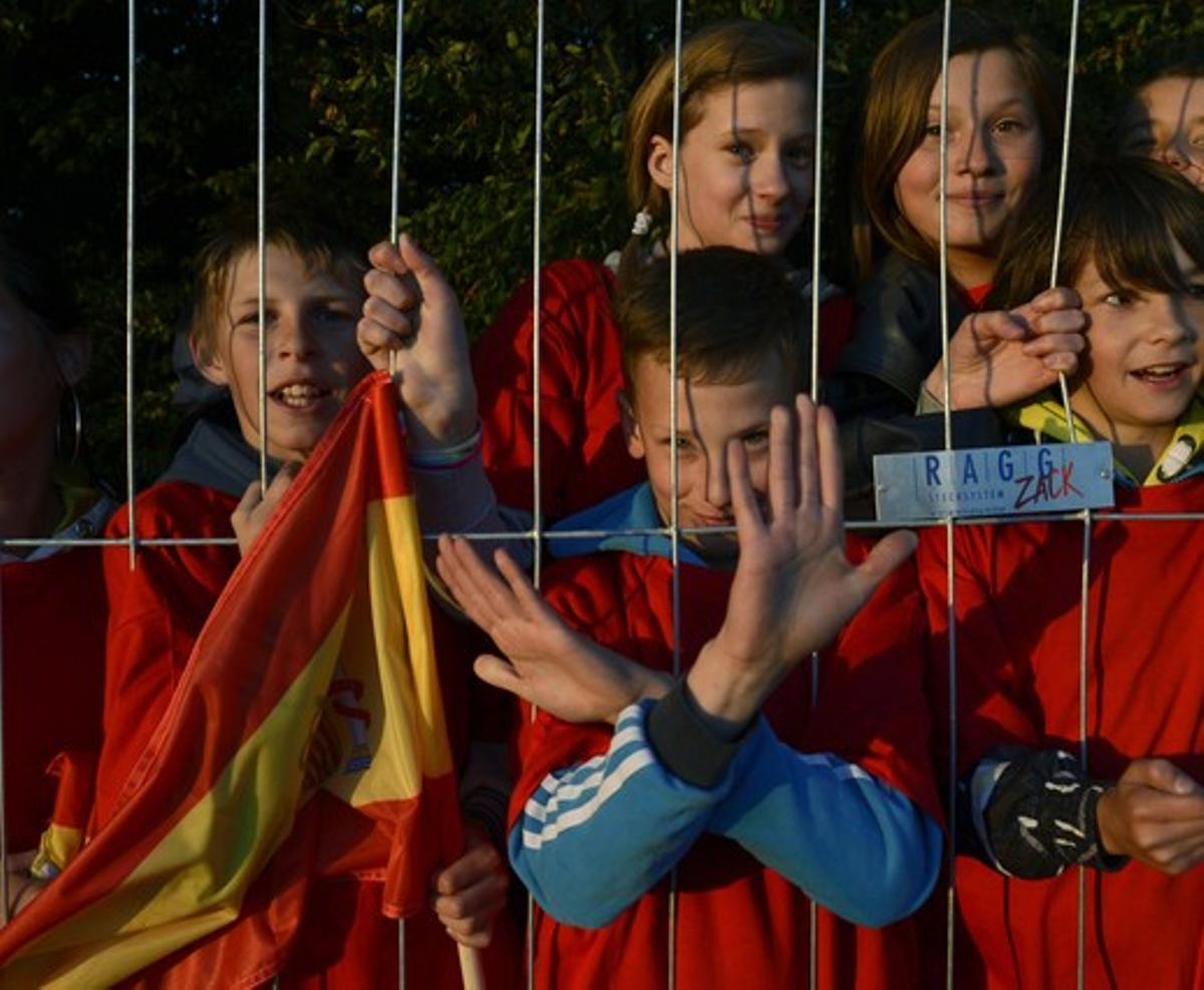 LLEGADA DE LA SELECCIÓN ESPAÑOLA