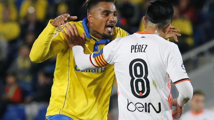 Kevin Prince Boateng en el partido ante el Valencia.