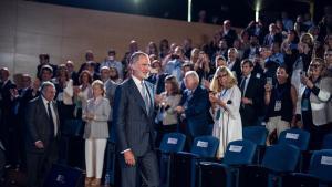 Barcelona. Felipe VI interviene durante su discurso en el Foro Económico y Social del Mediterráneo celebrado en CosmoCaixa, ante representantes institucionales, empresariales y del ámbito económico. 18 de junio de 2026. Economía. AUTOR: ZOWY VOETEN