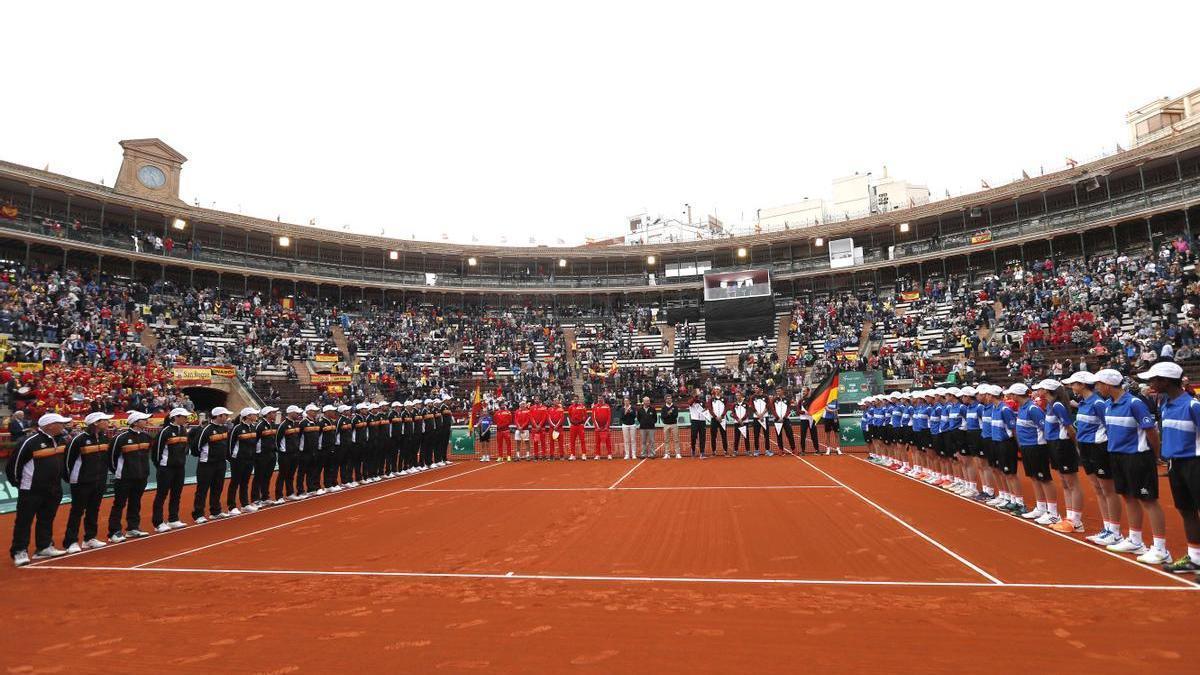 Eliminatoria de cuartos de final entre Alemania y España en la Copa Davis en 2018 en València