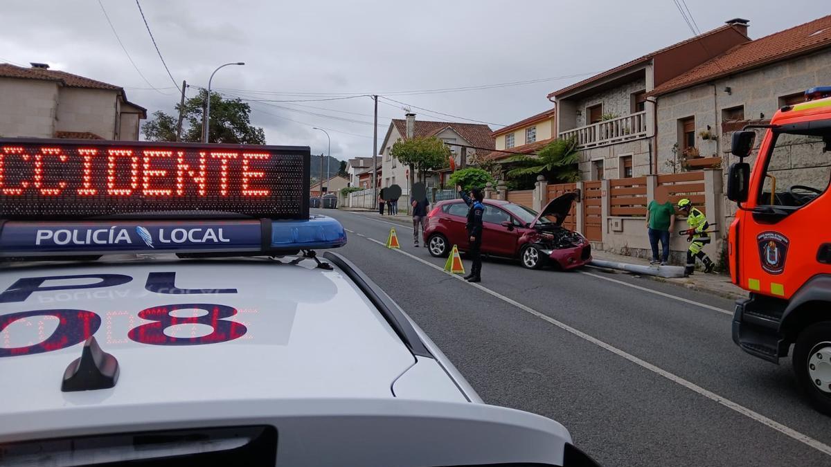El accidente ocurrido en Vilagarcía.