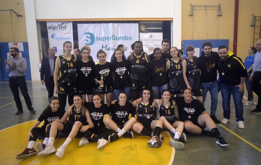 Susto en la final cadete femenina de baloncesto