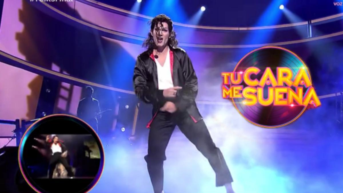 Fran Dieli imitando a Michael Jackson en la gran final de 'Tu cara me suena'