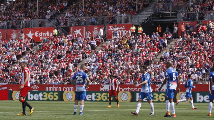 Una imatge de Montilivi en un partit d&#039;aquesta temporada.