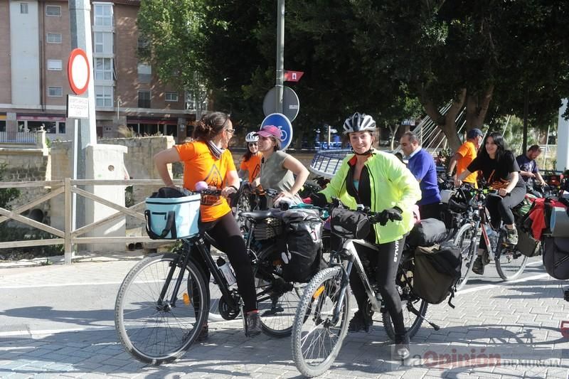 Protesta en bicicleta contra el fracking