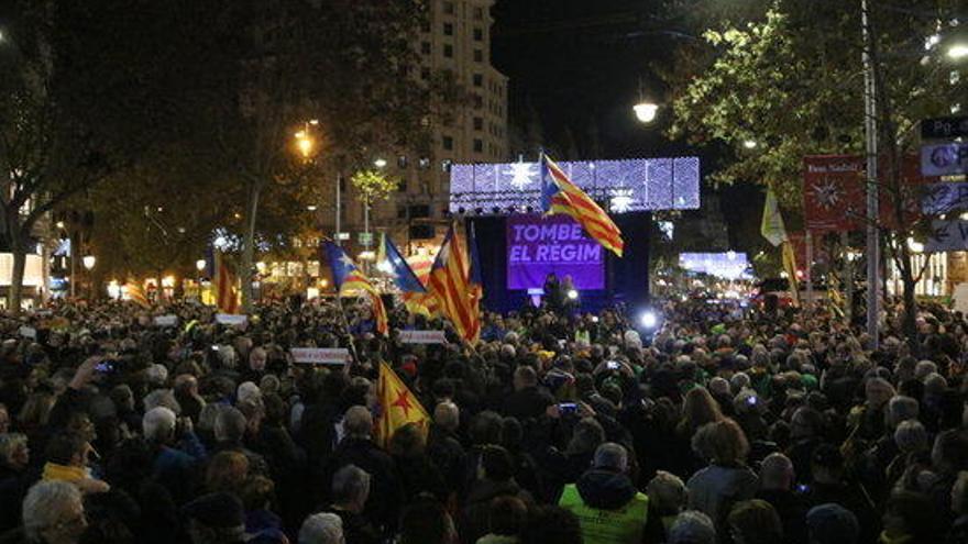 Una de les manifestacions del 21-D a Barcelona.