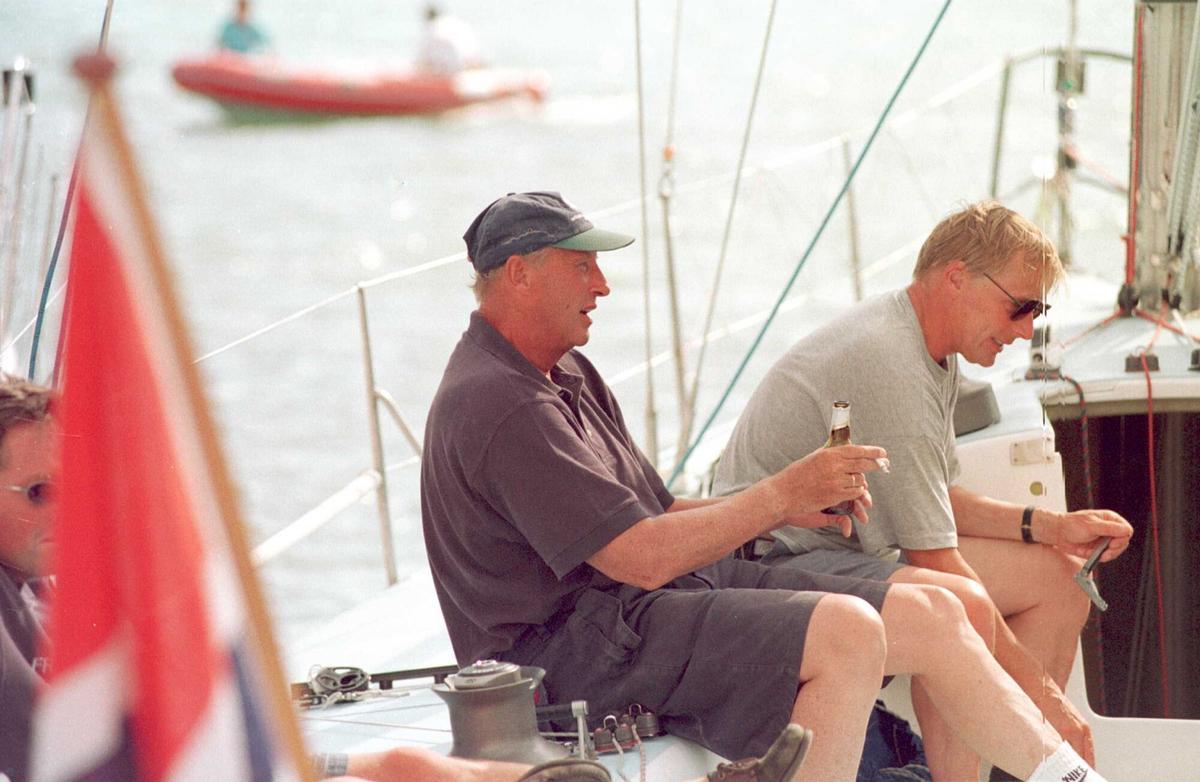 Harald de Noruega en la Copa del Rey de 1998 Harald de Noruega en la Copa del Rey de 1998