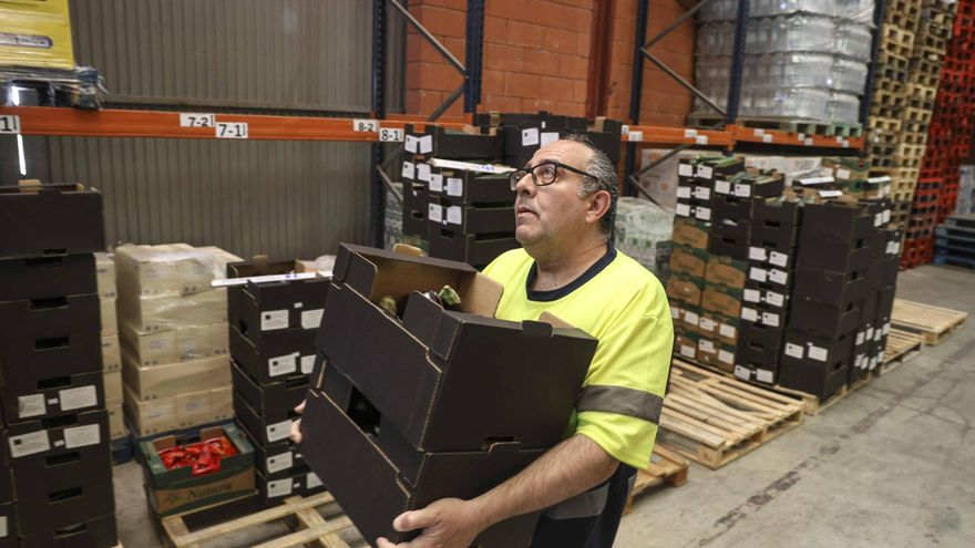 Los bancos de alimentos alertan del aumento de la pobreza alimentaria mientras disminuyen los donativos