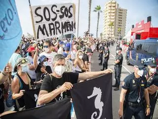 La Vuelta, en negro por el Mar Menor
