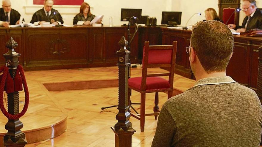 El acusado, durante el juicio celebrado en la Audiencia Provincial.