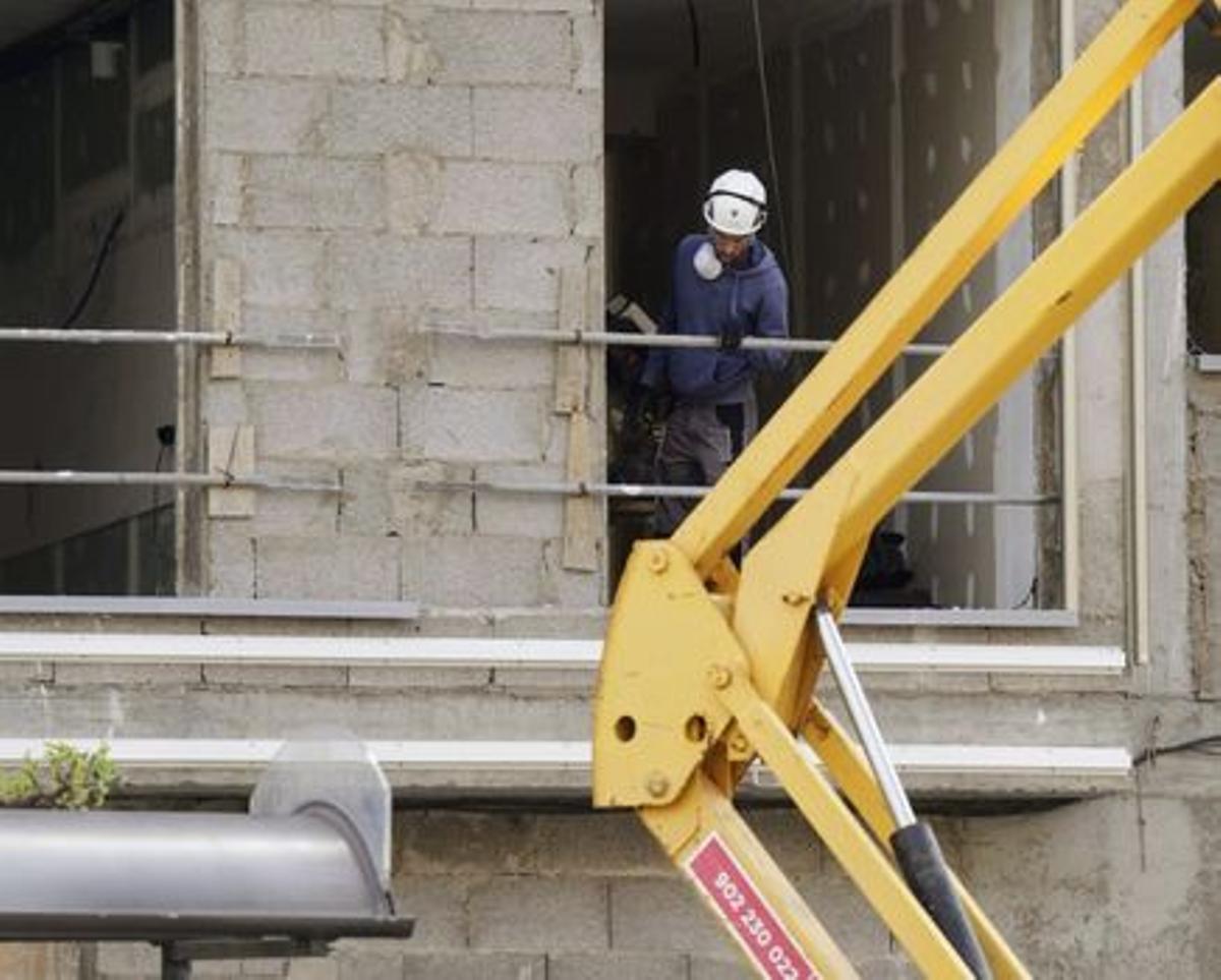 Trabajador en una obra.