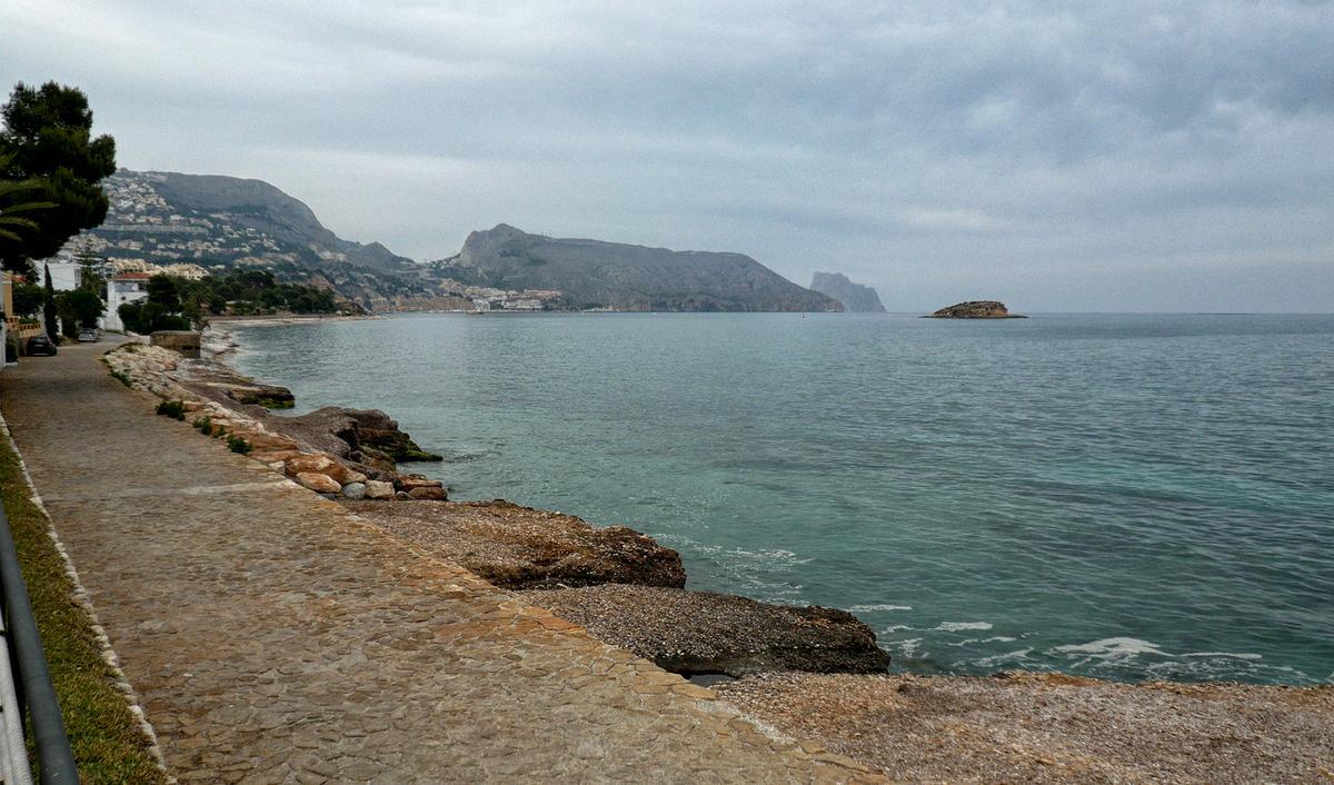 La playa fósil declarada Monumento Natural de Altea.