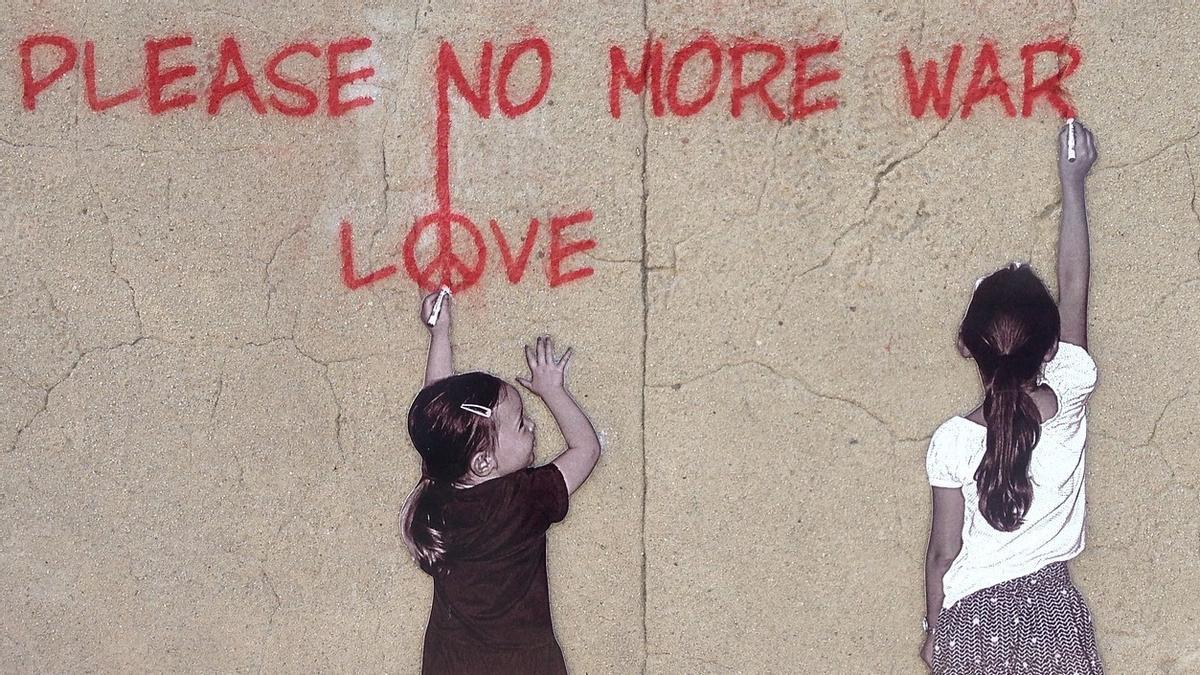 Paremos las guerras para salvar la Tierra.