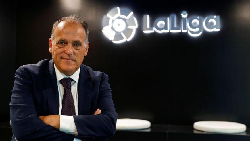 Tebas: «Las Ligas acabarán y tendrán ascensos y descensos»