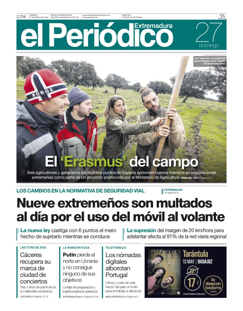 Consulta la portada correspondiente al día 27 de marzo del 2022