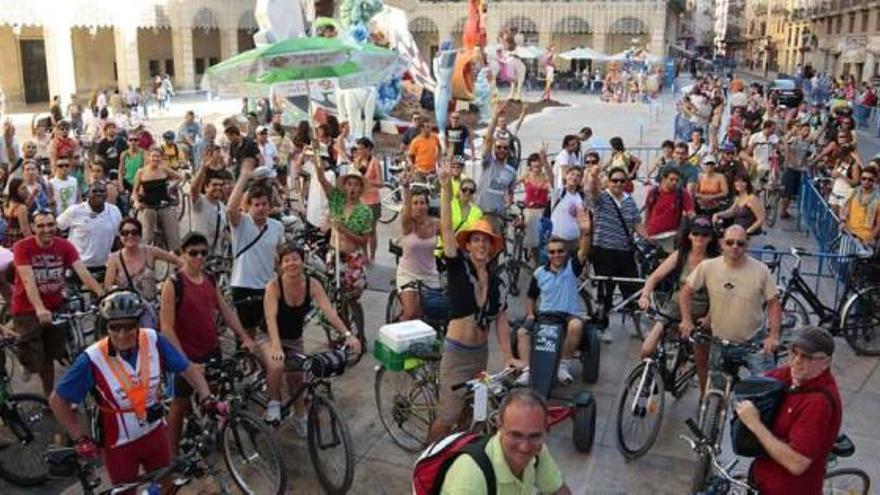 Las hogueras desde la bicicleta