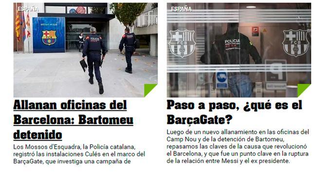 Allanan oficinas del Barcelona: Bartomeu detenido