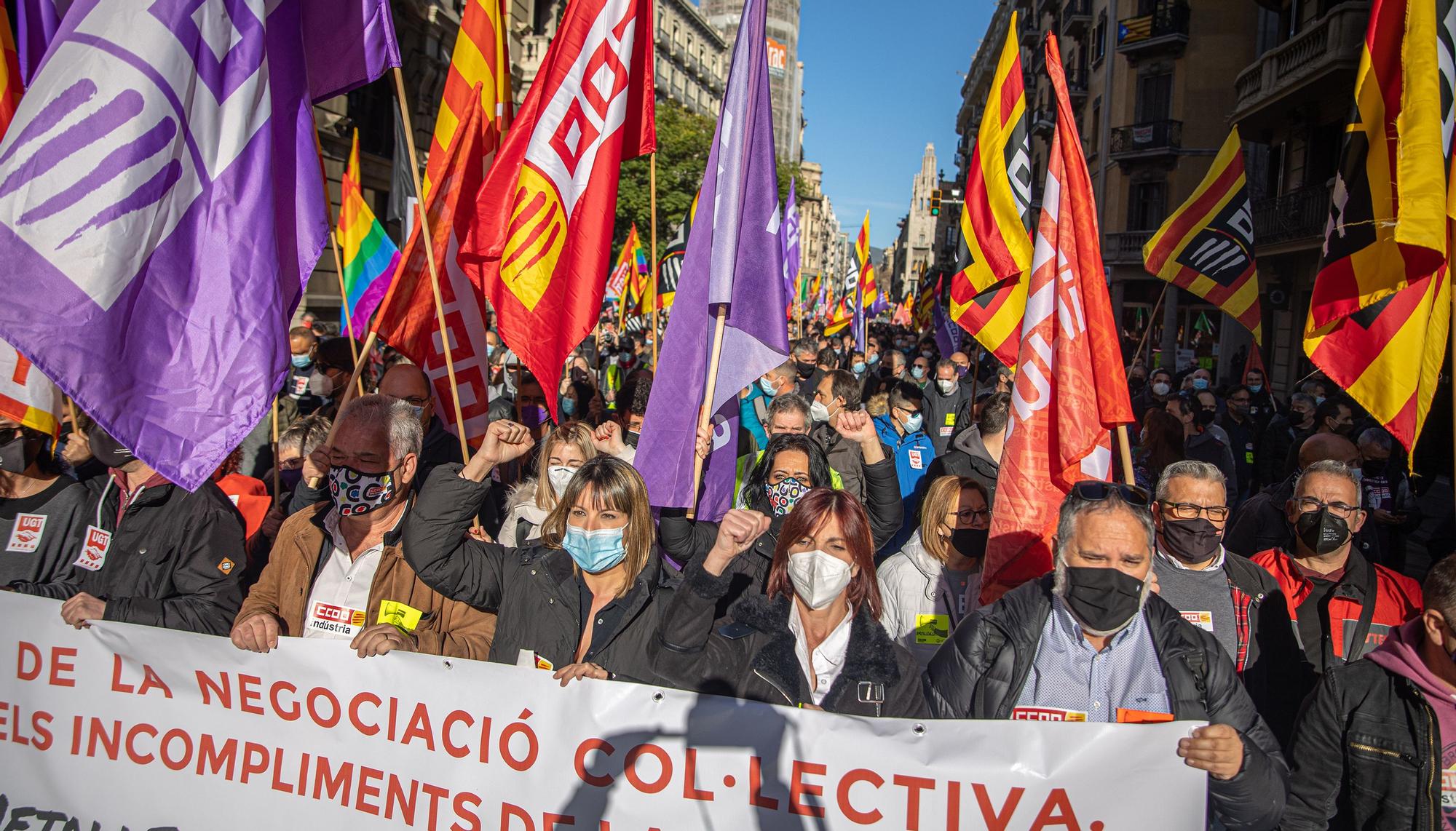 Protesta del metal en Barcelona