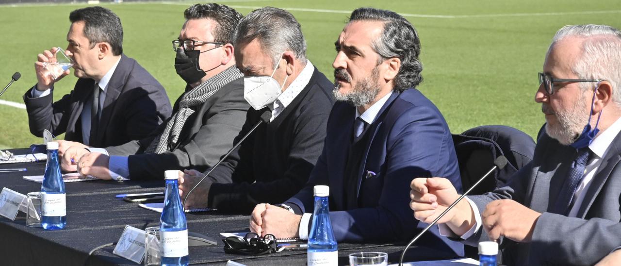 Vicente Montesinos, en la Junta de Accionistas del Castellón del pasado mes de enero en el Estadio Castalia.