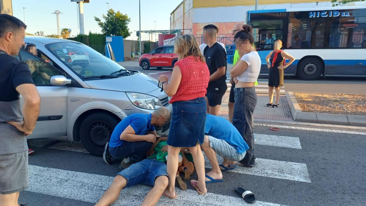 Atropellan a una niña en un paso de cebra en Castelló