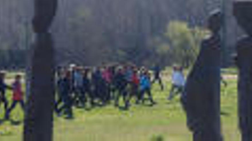 Sortida de la Marxa Nòrdica Solidària de l&#039;any passat, al Parc de les Ribes del Ter.