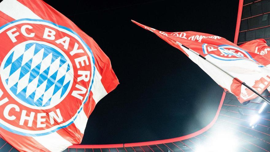 Los aficionados del Bayern Múnich animando a su equipo