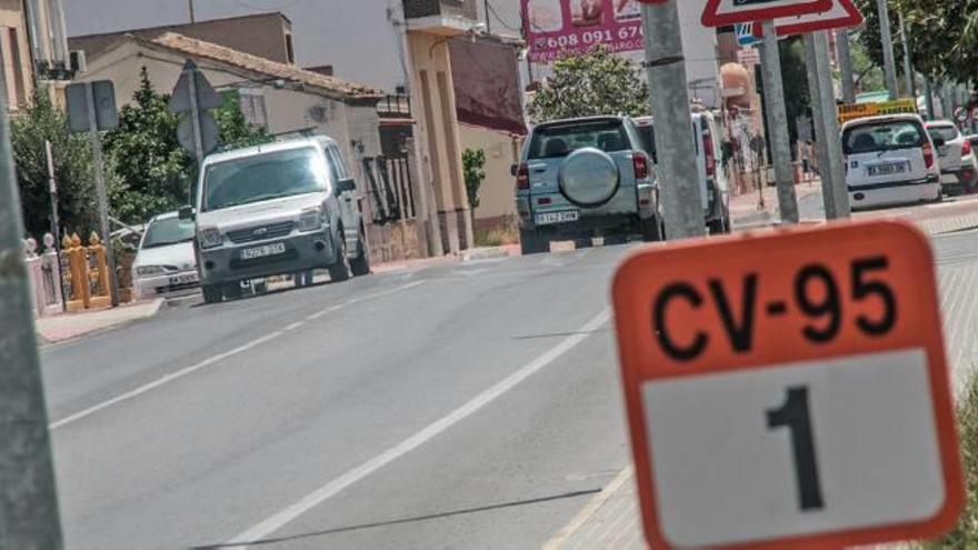 Imagen de la CV-95 en las inmediaciones del casco urbano de Orihuela