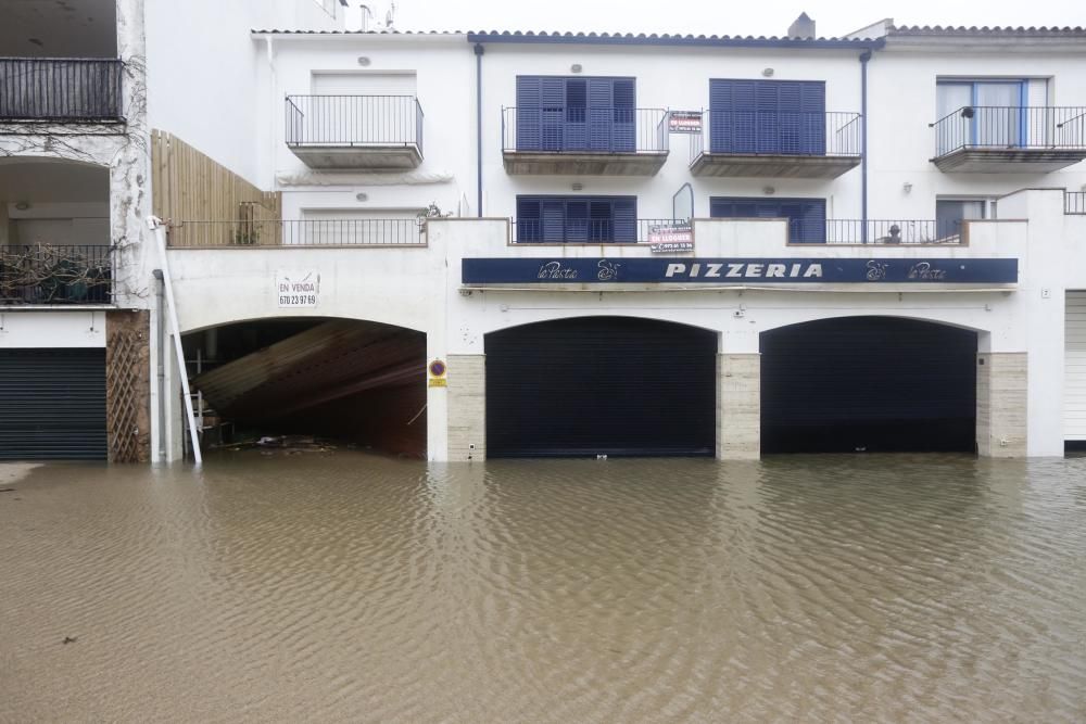 Afectacions del temporal a Tamariu