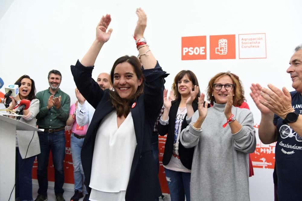 Noche electoral en A Coruña | Sede del PSOE