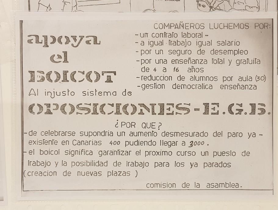 Exposición sobre el boicot educativo de 1977 en el centro cultural San Martín