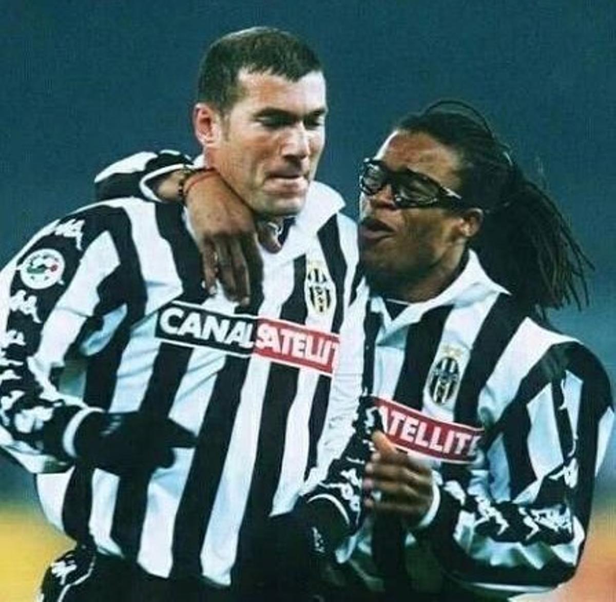 Zidane y Davids en su etapa en la Juventus.