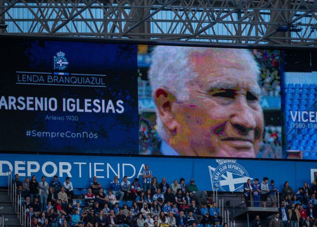 La imagen de Arsenio, en el vídeomarcador. | // VÍCTOR ECHAVE